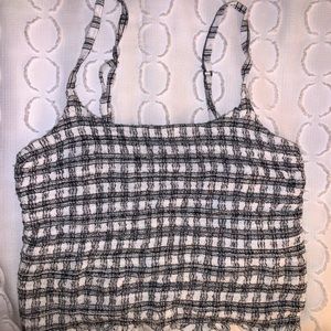 hollister gingham tank